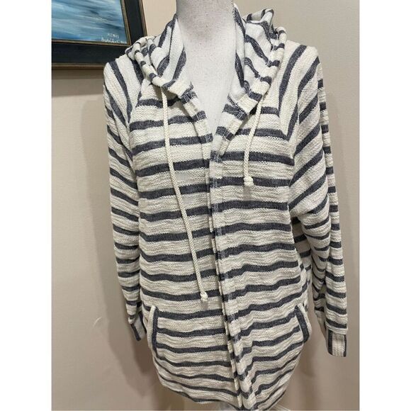 Maurices Stripe Hoodie Sweater Size XL - Picture 2 of 6
